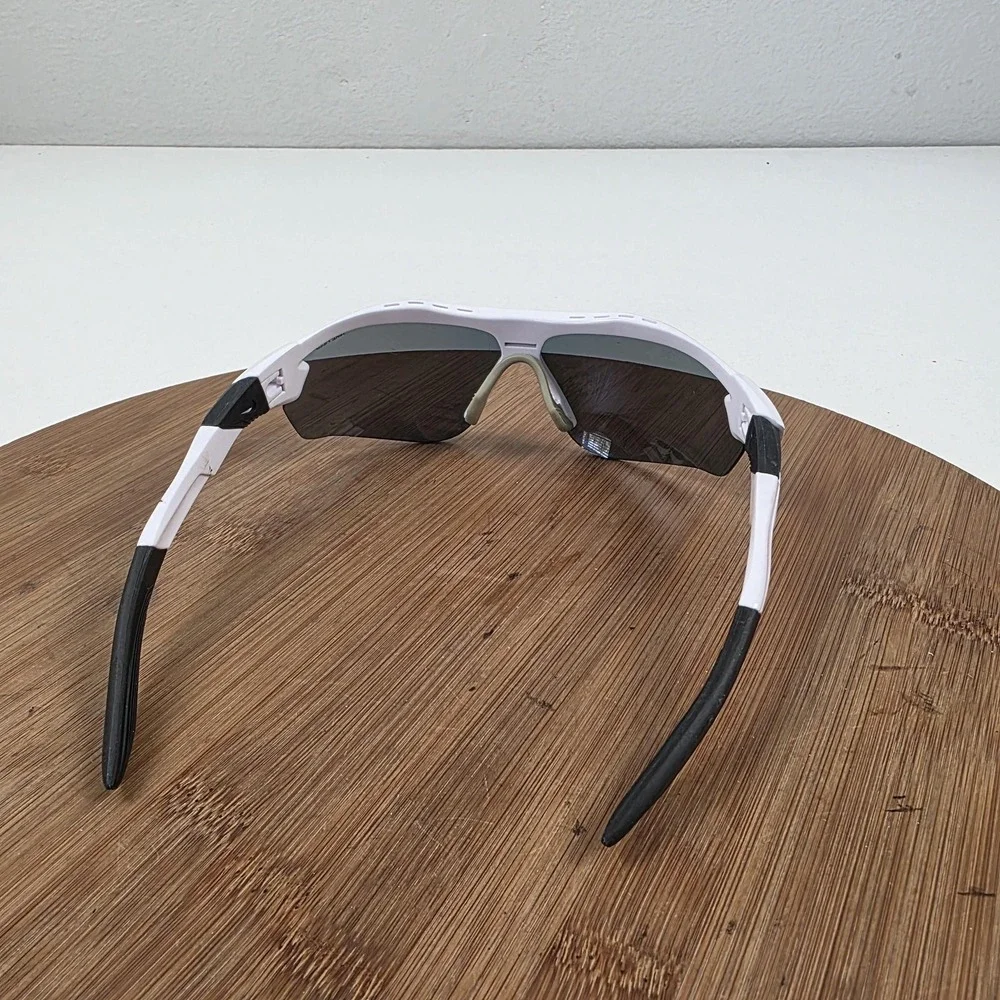 Nike Show X3 Sunglasses Mens 72-09-130 White Purple Mirrored Shield DN9252